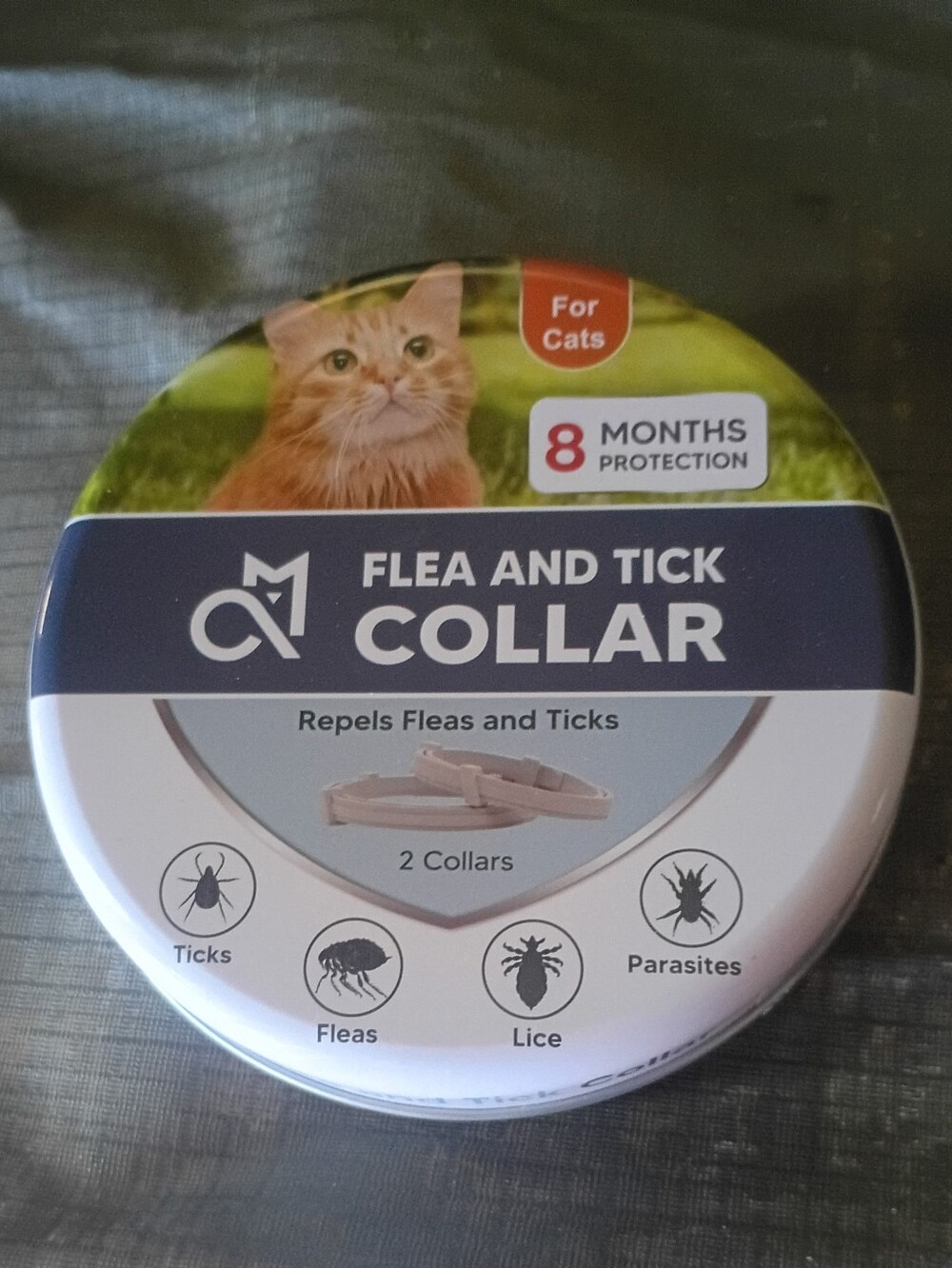 Flea And Tick Collar 8-month Protection Set Up 2 New
